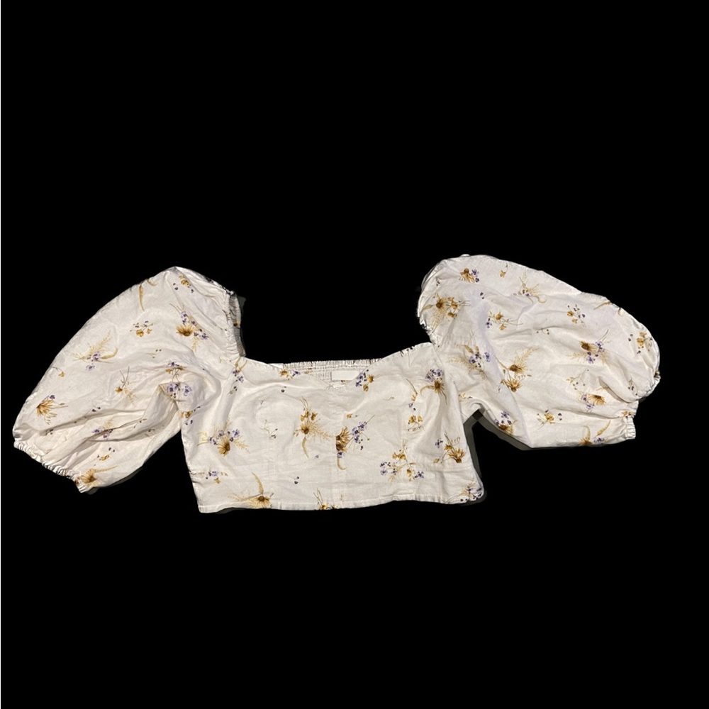 H&M Cropped Floral Top